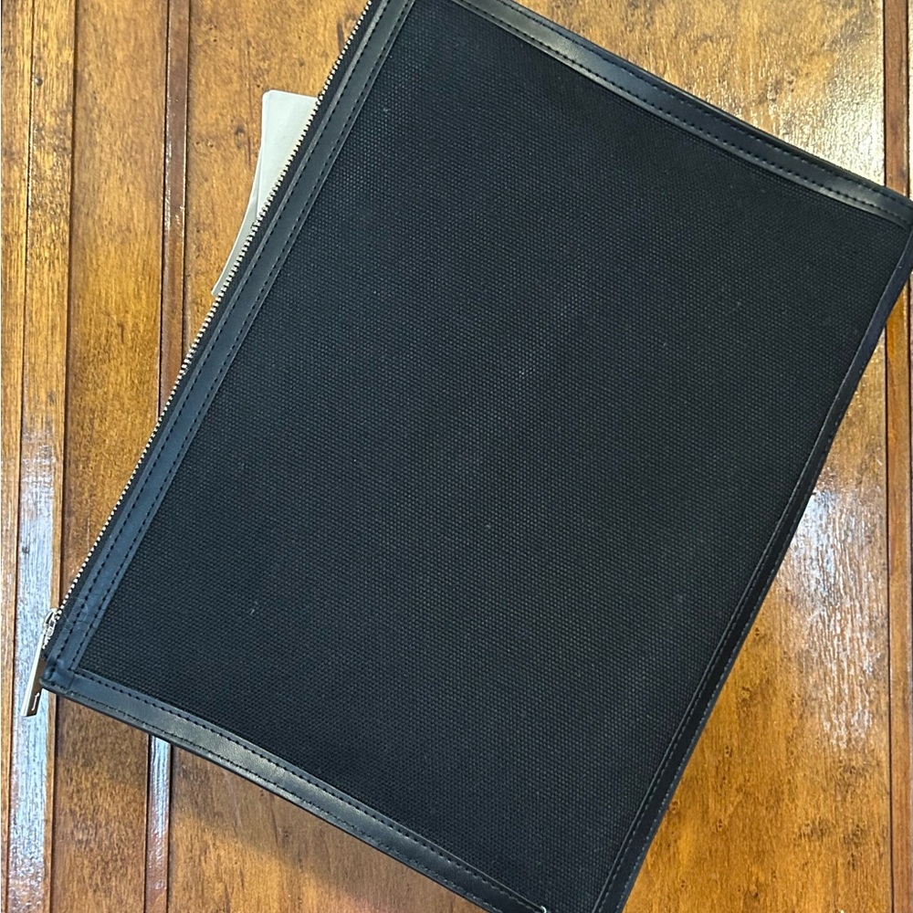 NWT Ted Baker Black Logo Zip Pouch with Strap - Picture 8 of 10